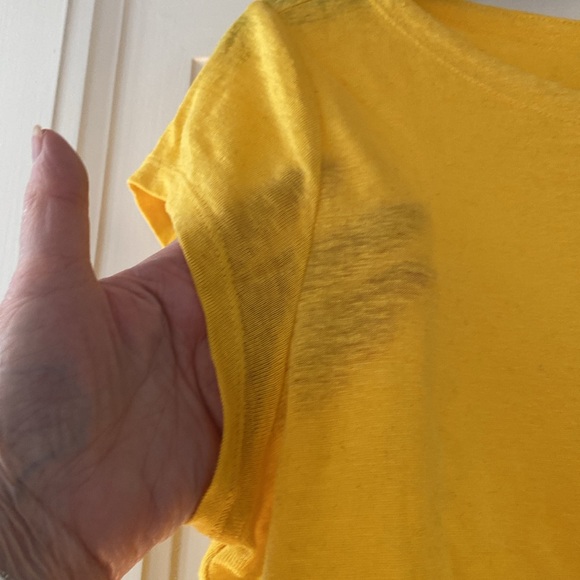 Eileen Fisher short sleeve linen top - Picture 5 of 6